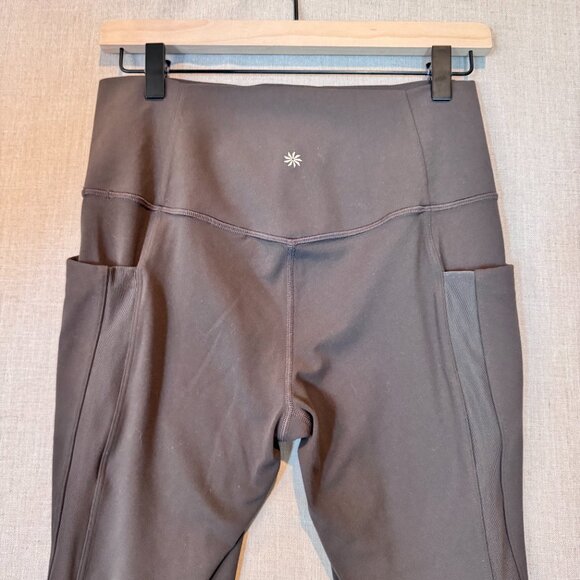 Athleta Salutation Stash Mesh 7/8 Tight Brown M High Rise Leggings - Picture 9 of 10